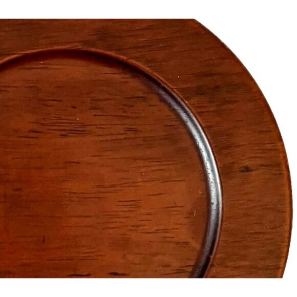 SET of 8 - Pier 1 One Medium/ Dark Wood Grain Coasters - Picture 6 of 12